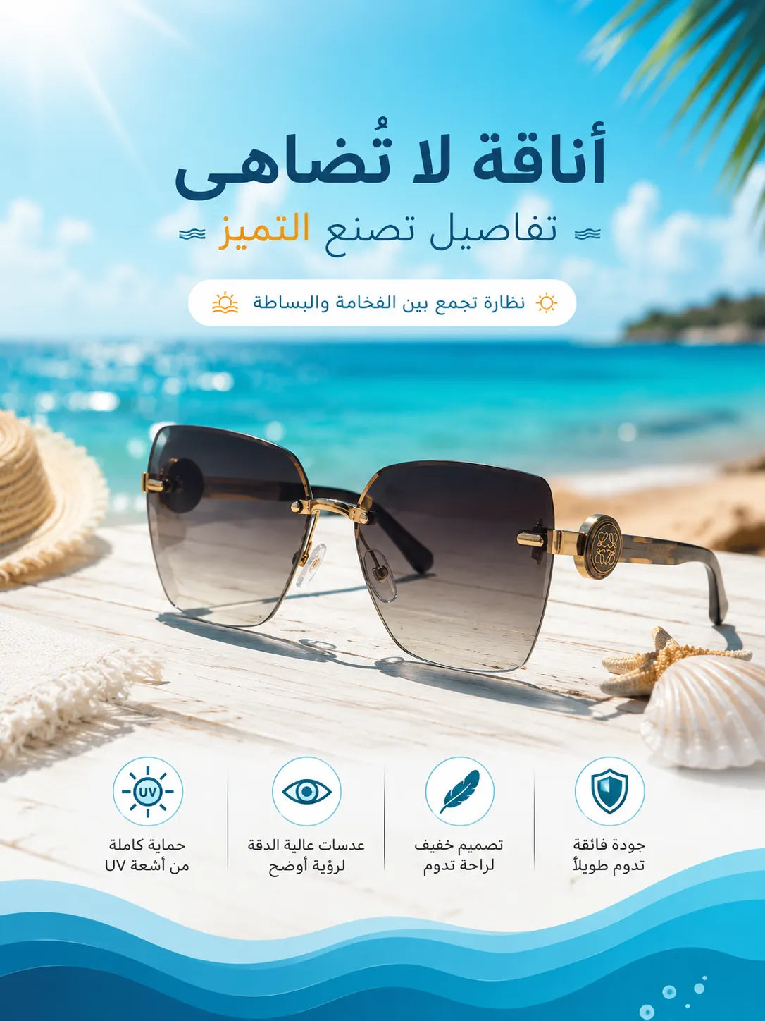 Premium Fashion Sunglasses - UV400 Protection - SG-011