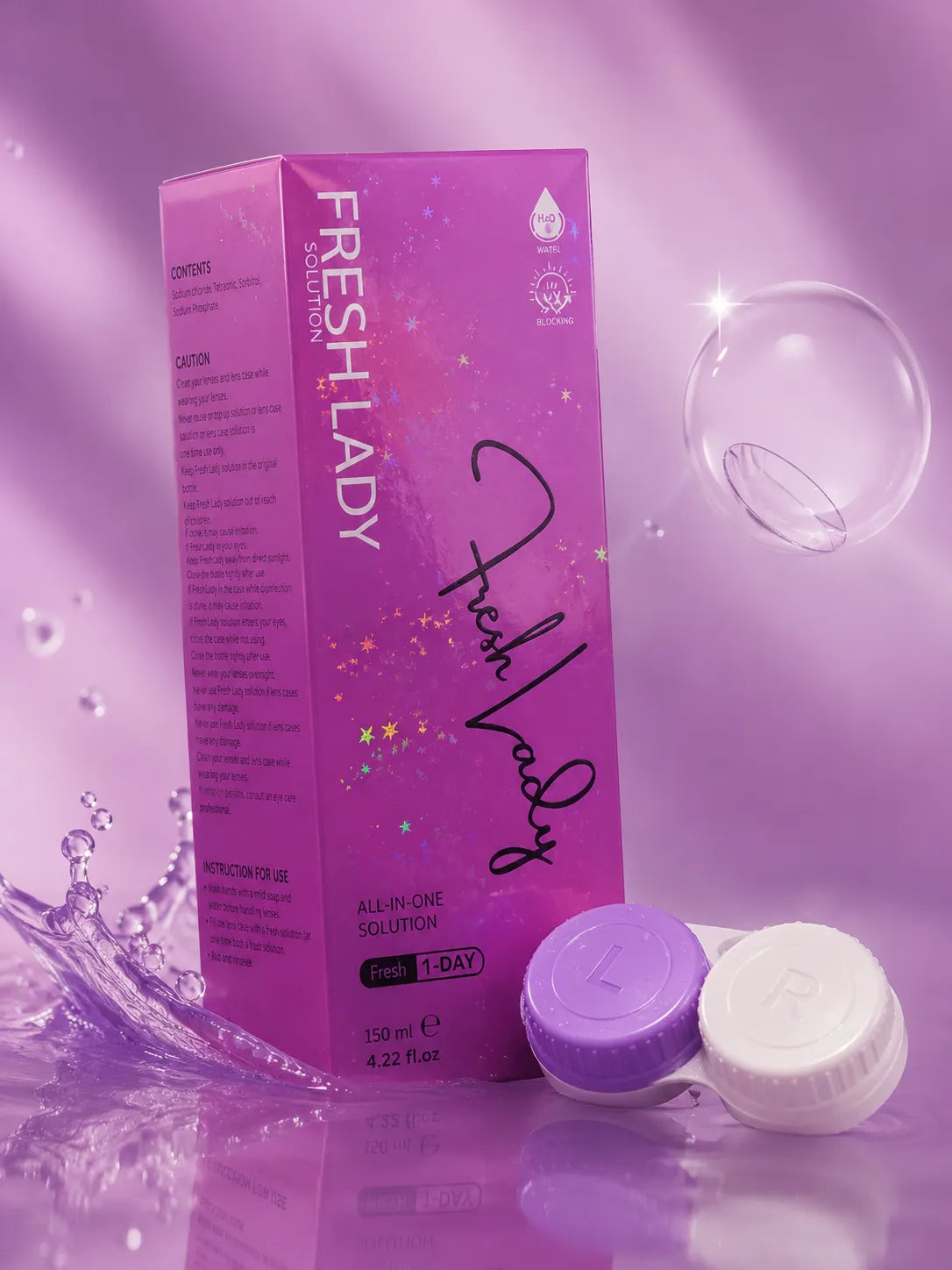 Fresh Lady All-in-One Contact Lens Solution – 150 ml