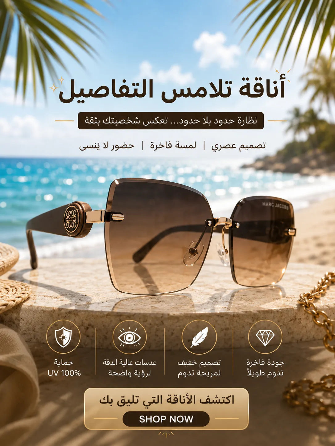 Premium Fashion Sunglasses - UV400 Protection - SG-004