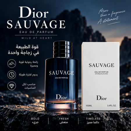 عطر سوفاج أو دو بارفان للرجال من ديور – 100 مل