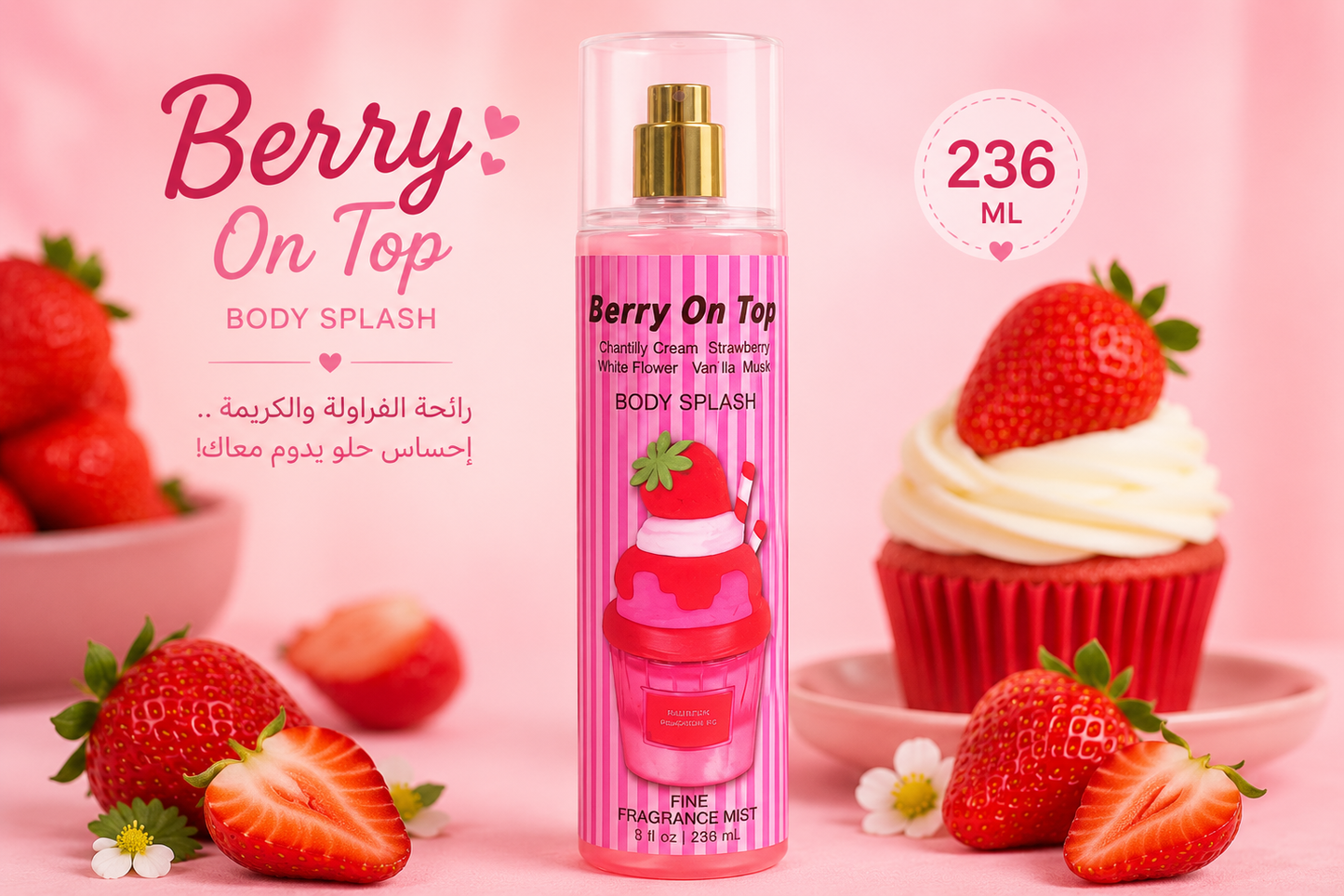 Berry On Top Body Splash – بودي سبلاش 236 مل