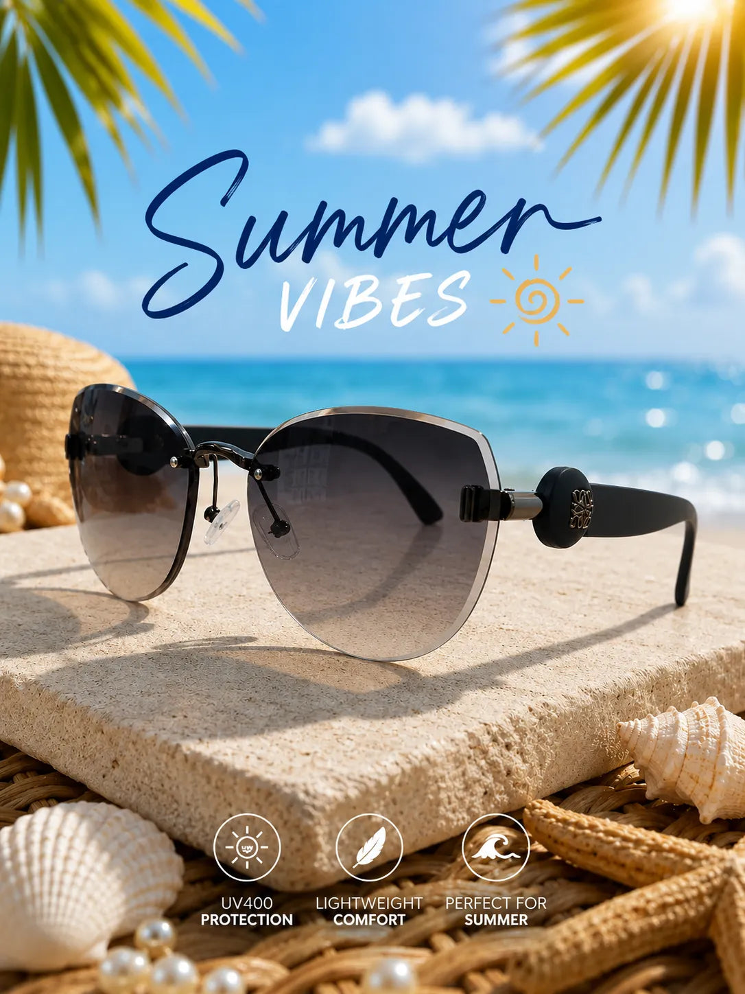 Premium Fashion Sunglasses - UV400 Protection - SG-001