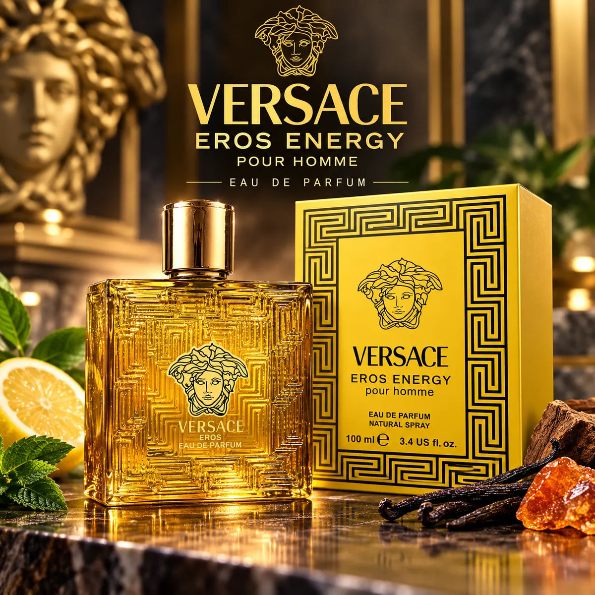 عطر فيرساتشي إيروس إنرجي للرجال Versace Eros Energy Pour Homme – أو دو بارفان 100 مل