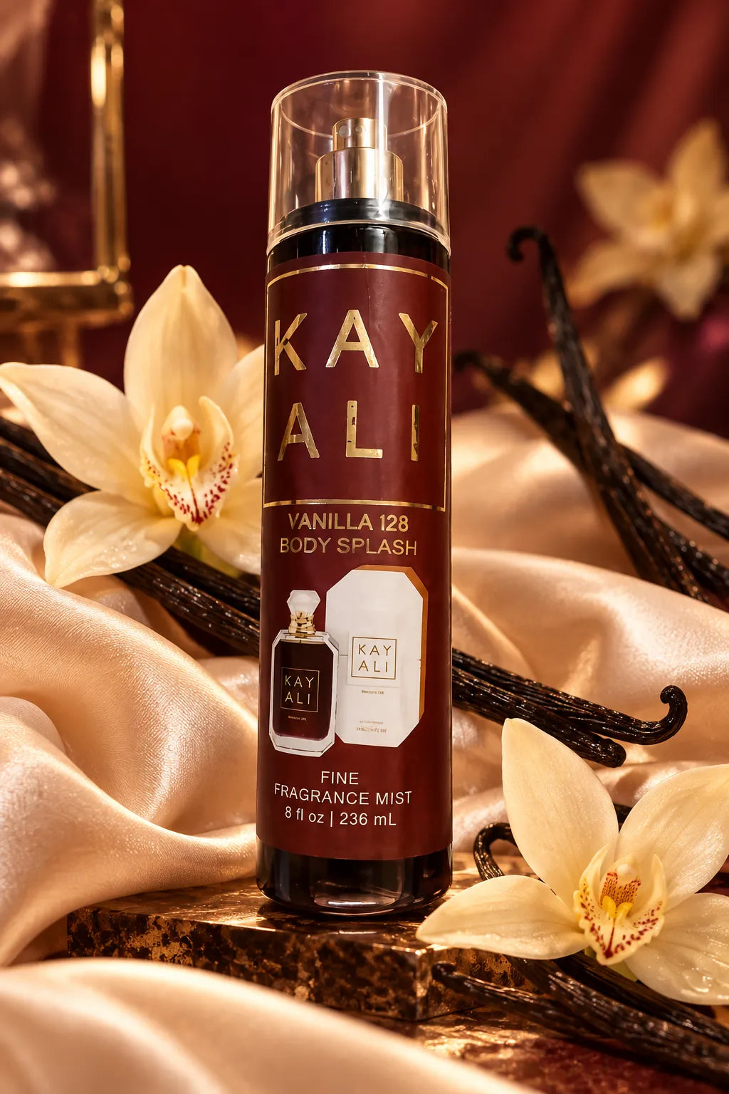KAY ALI Vanilla 128 Body Splash – Fine Fragrance Mist